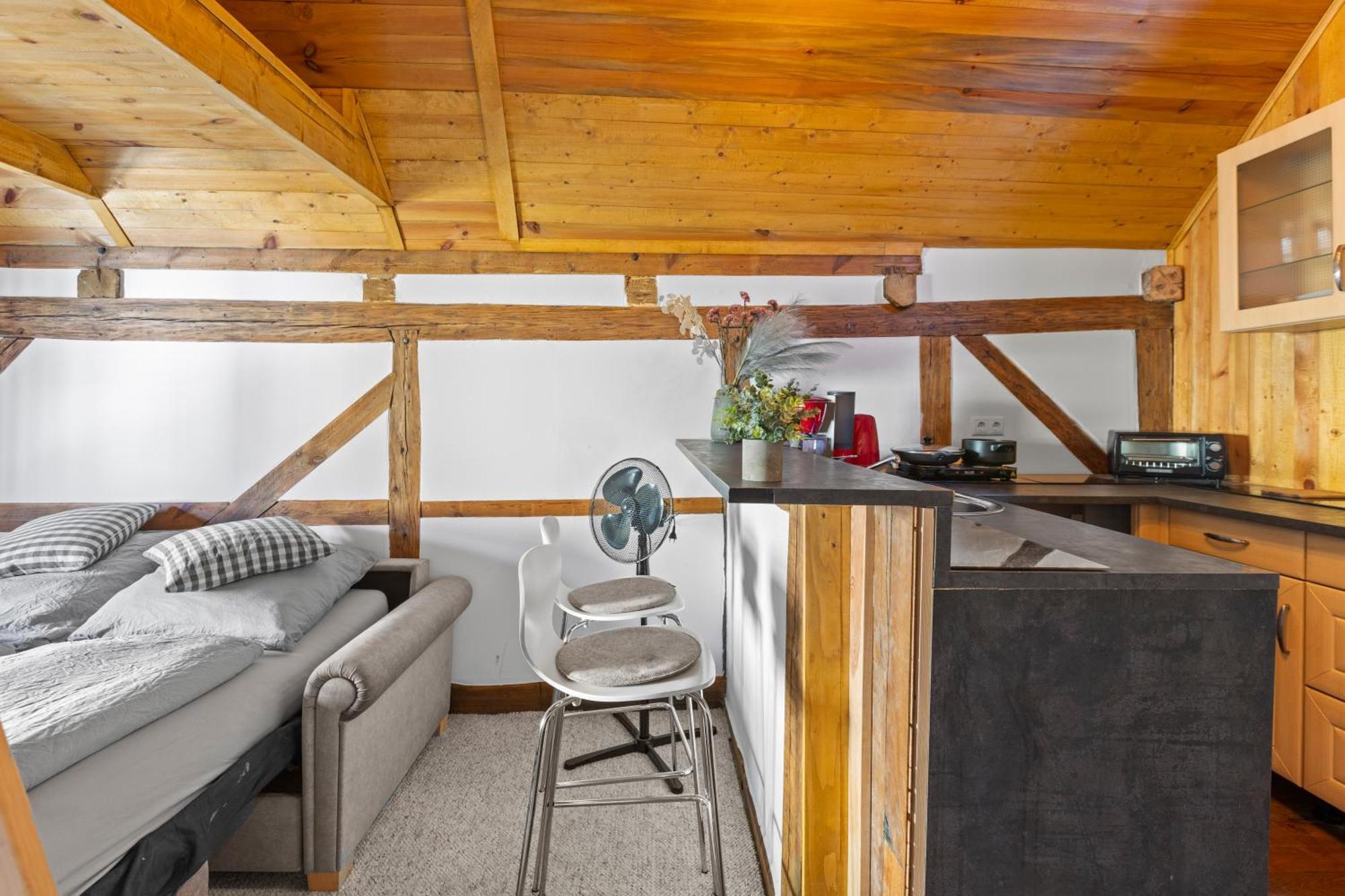 Sabina Mounteurwohnung Dachboden I 55 Zoll Tv I Schlafcouch Mit 20Cm Matraze 2 Weitere Schlafplaetze I Kueche I Bad Trebbin Extérieur photo